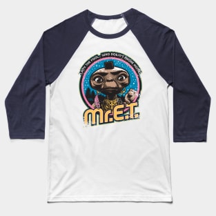 Mr. E.T. - 80s Retro Vintage Mash-Up Baseball T-Shirt